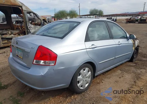 2007 Kia Spectra Ex from USA, damaged, VIN KNAFE122075418097